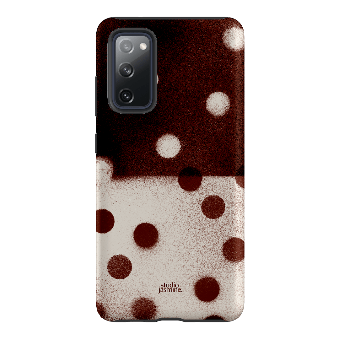 Espresso Polka Dot Printed Phone Cases Samsung Galaxy S20 FE / Armoured by Jasmine Dowling - The Dairy