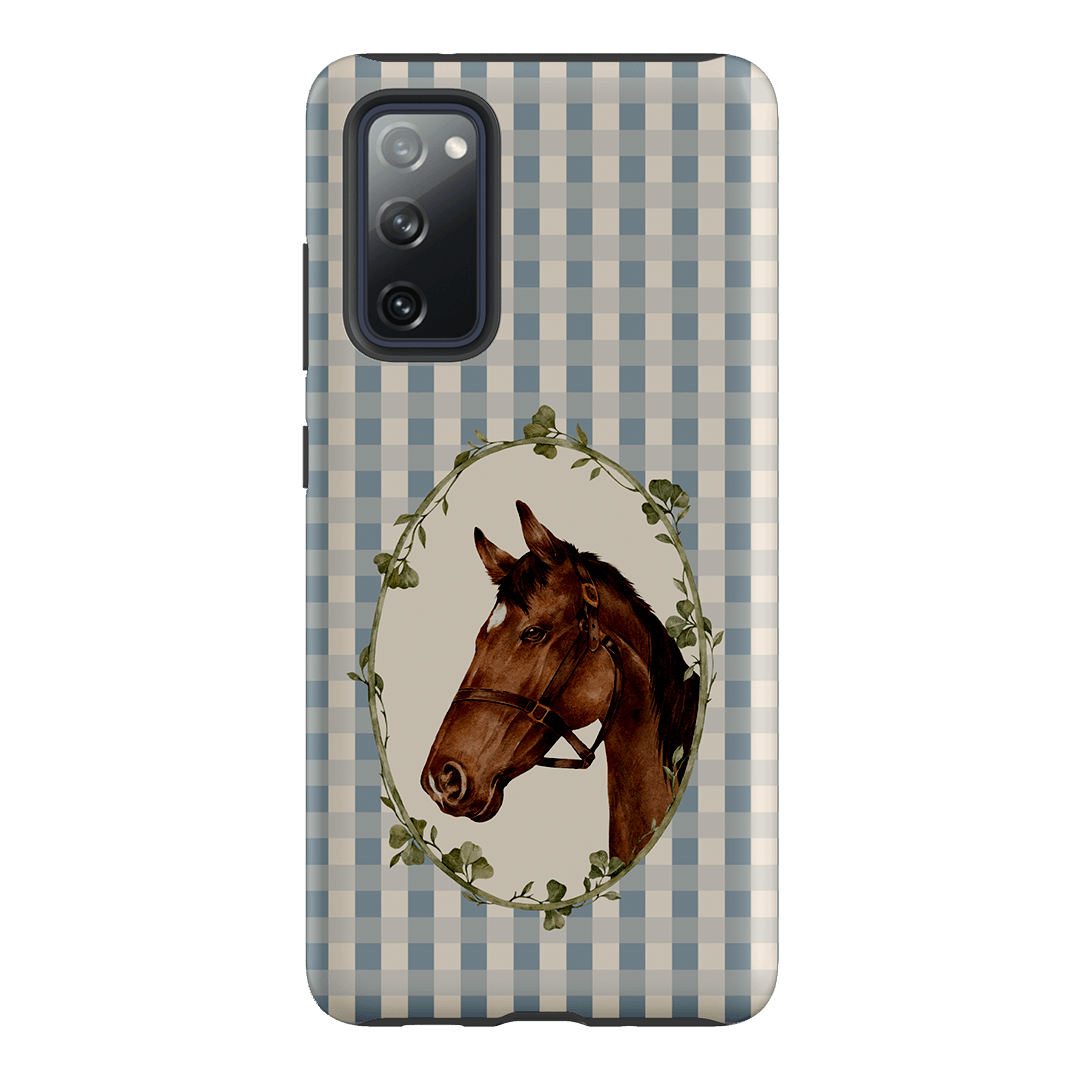 Gingham Horse Printed Phone Cases Samsung Galaxy S20 FE / Armoured by Kasiags Art - The Dairy