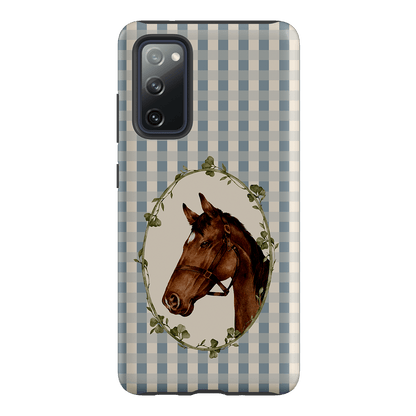 Gingham Horse Printed Phone Cases Samsung Galaxy S20 FE / Armoured by Kasiags Art - The Dairy