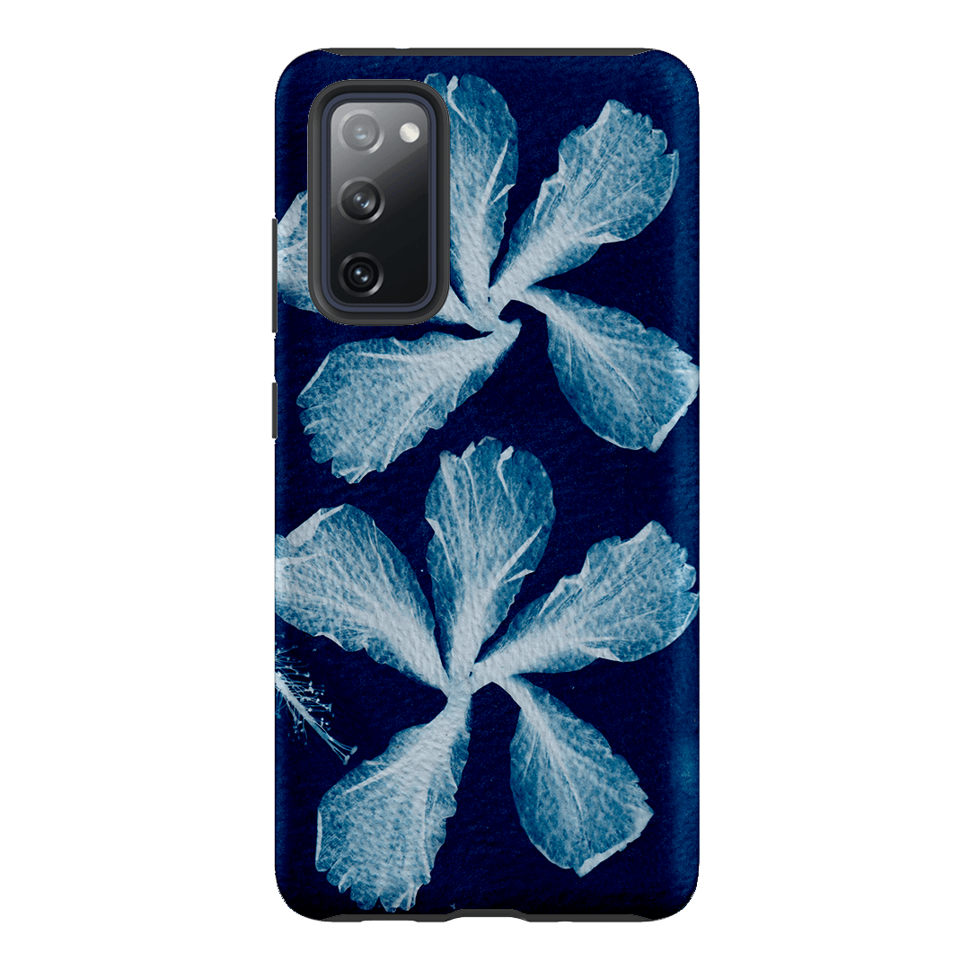 Hibiscus Cyanotype Printed Phone Cases Samsung Galaxy S20 FE / Armoured by Sally Hungerford - The Dairy