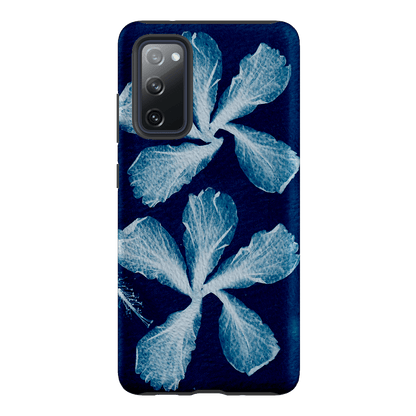 Hibiscus Cyanotype Printed Phone Cases Samsung Galaxy S20 FE / Armoured by Sally Hungerford - The Dairy