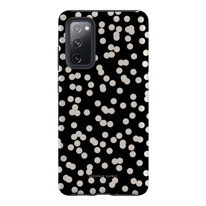 Mini Confetti Noir Printed Phone Cases Samsung Galaxy S20 FE / Armoured by Veronica Tucker - The Dairy