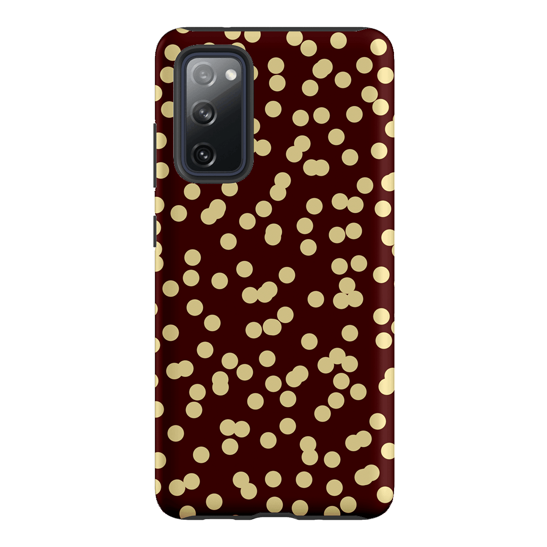 Mini Confetti Burgundy Butter Printed Phone Cases Samsung Galaxy S20 FE / Armoured by Veronica Tucker - The Dairy