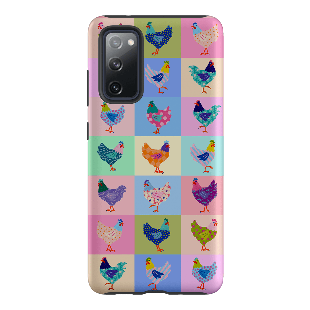 Pastel Chickens Printed Phone Cases Samsung Galaxy S20 FE / Armoured by Kayla Henley - The Dairy