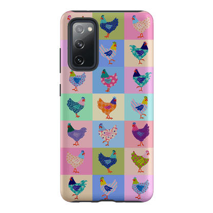 Pastel Chickens Printed Phone Cases Samsung Galaxy S20 FE / Armoured by Kayla Henley - The Dairy