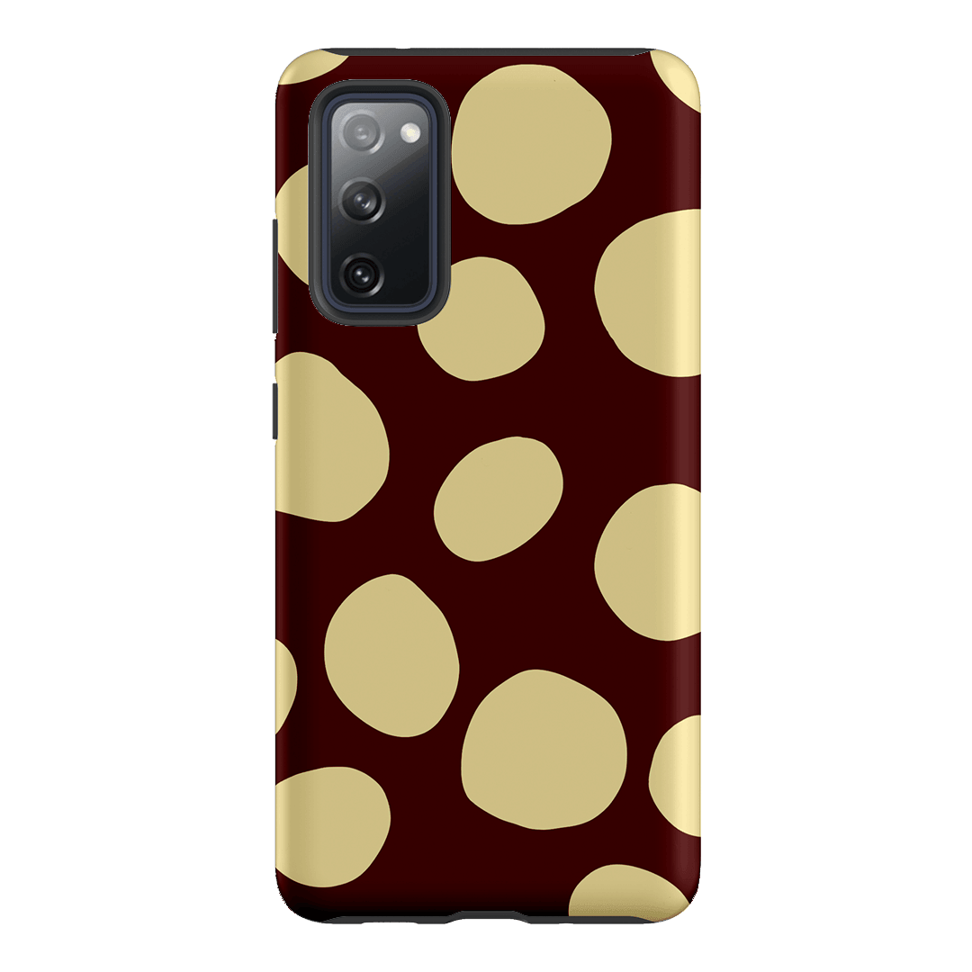 Pebbles Burgundy Butter Printed Phone Cases Samsung Galaxy S20 FE / Armoured by Veronica Tucker - The Dairy