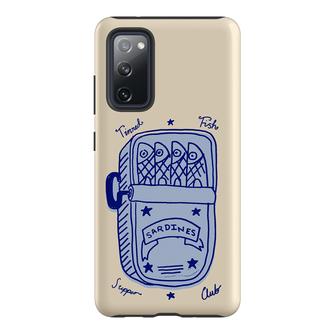 Sardine Social Blue Printed Phone Cases Samsung Galaxy S20 FE / Armoured by The Dairy - The Dairy