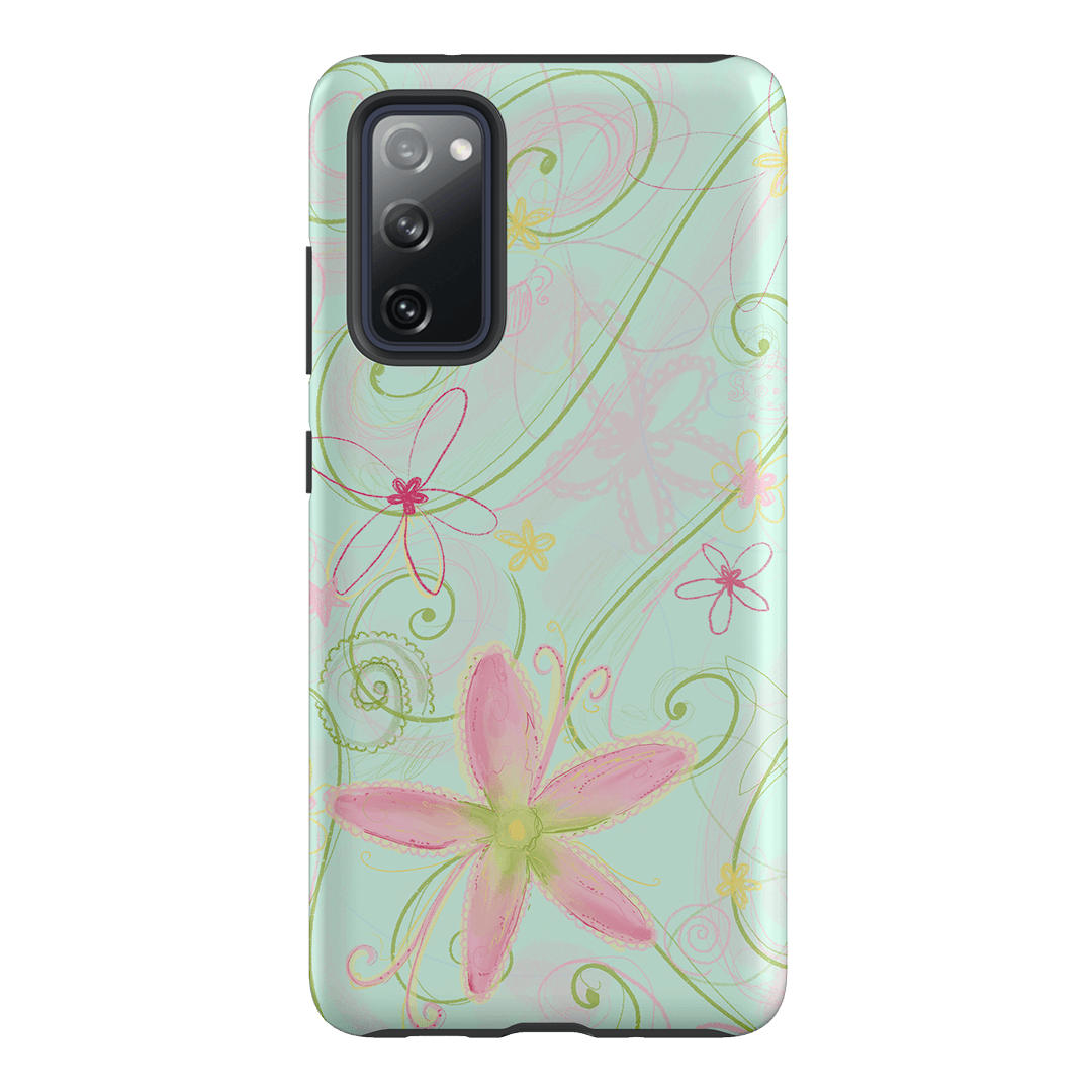 Swirl Blue Printed Phone Cases Samsung Galaxy S20 FE / Armoured by Kayla Carr - The Dairy