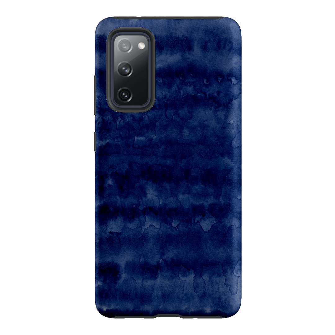 Watercolour Stripes Navy Printed Phone Cases Samsung Galaxy S20 FE / Armoured by The Dairy - The Dairy
