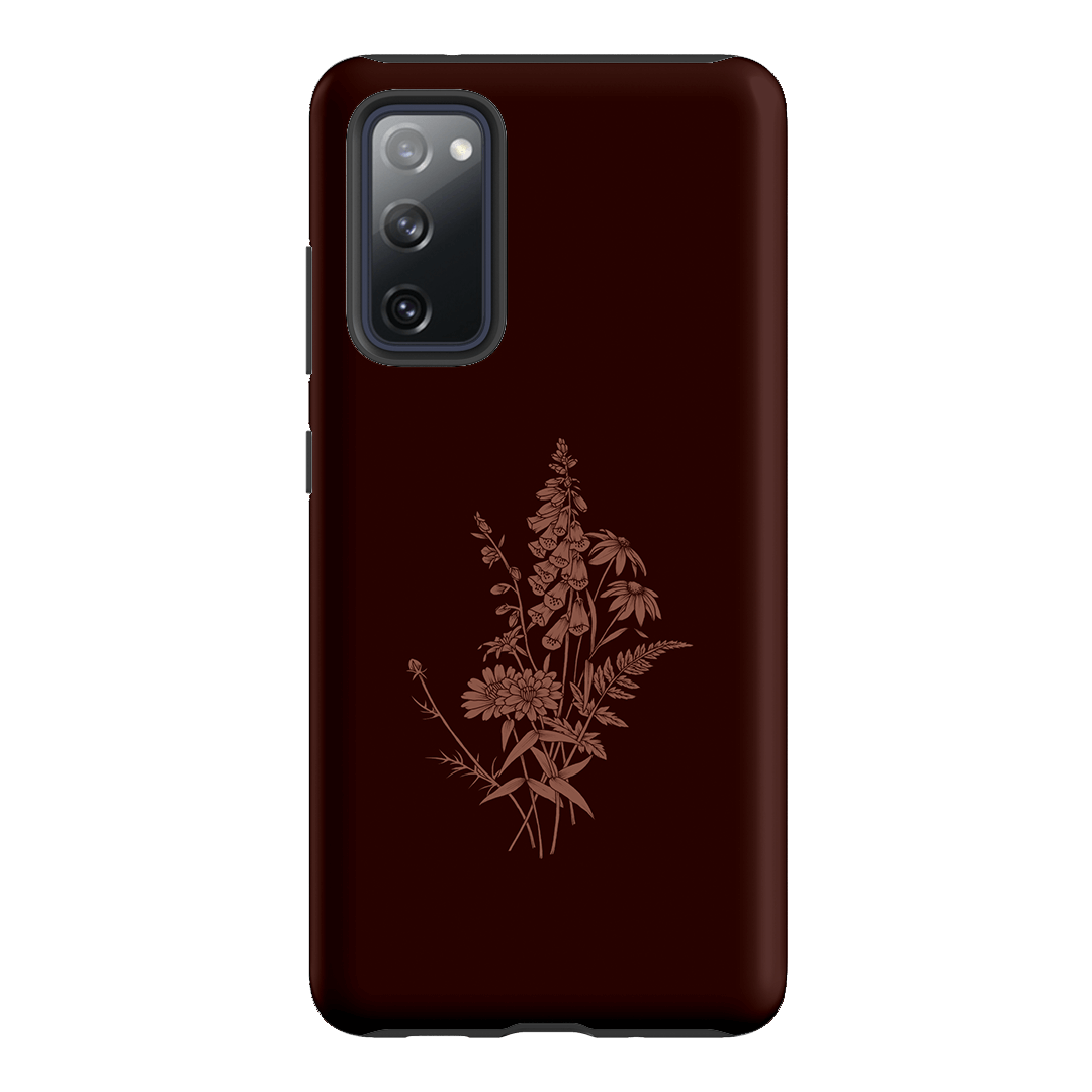 Wildflowers Mocha Printed Phone Cases Samsung Galaxy S20 FE / Armoured by Typoflora - The Dairy