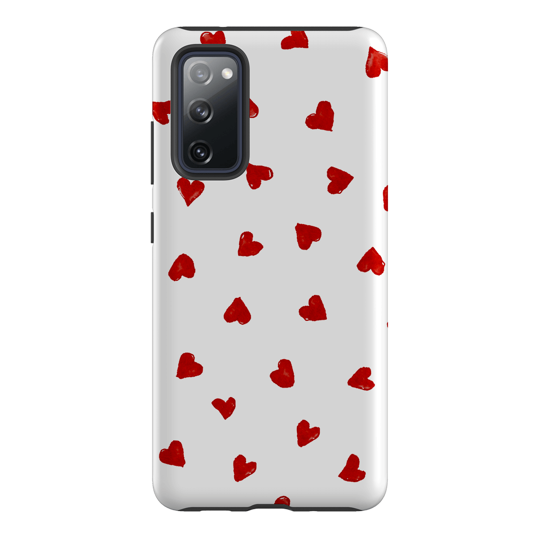 Love Hearts Printed Phone Cases Samsung Galaxy S20 FE / Armoured by Oak Meadow - The Dairy