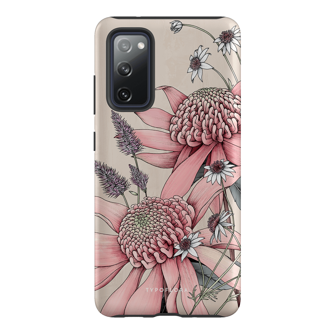 Pink Waratah Printed Phone Cases Samsung Galaxy S20 FE / Armoured by Typoflora - The Dairy