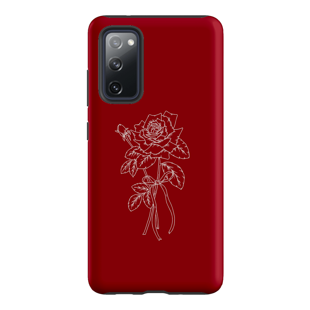 Red Rose Printed Phone Cases Samsung Galaxy S20 FE / Armoured by Typoflora - The Dairy