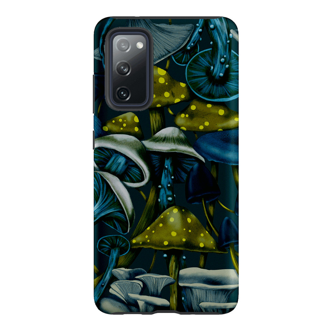 Shrooms Blue Printed Phone Cases Samsung Galaxy S20 FE / Armoured by Kelly Thompson - The Dairy