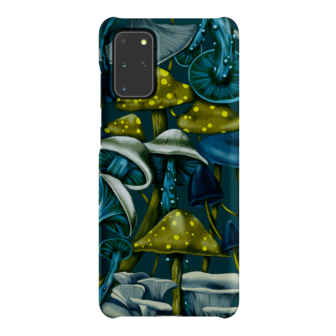 Shrooms Blue Printed Phone Cases Samsung Galaxy S20 Plus / Snap by Kelly Thompson - The Dairy