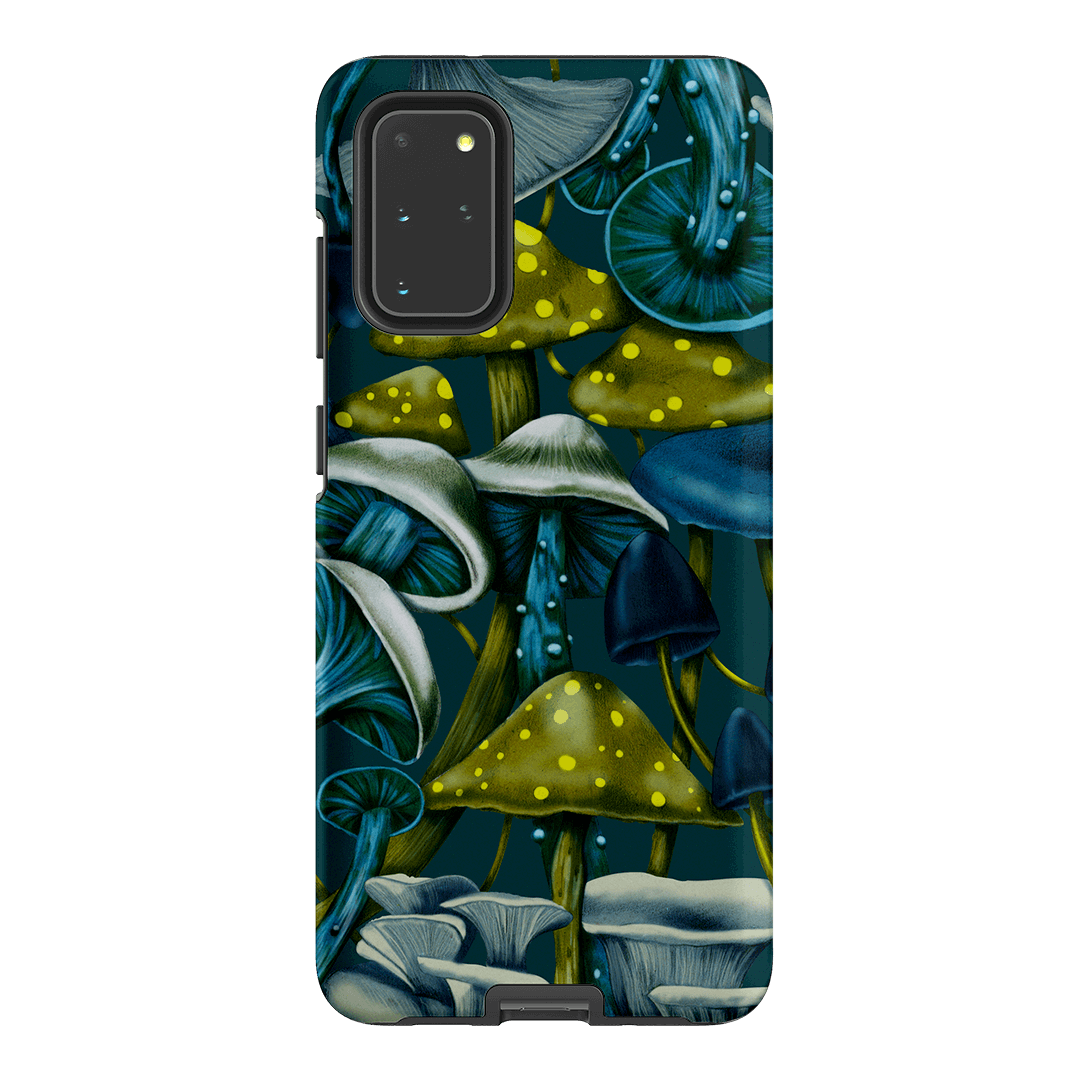 Shrooms Blue Printed Phone Cases Samsung Galaxy S20 Plus / Armoured by Kelly Thompson - The Dairy