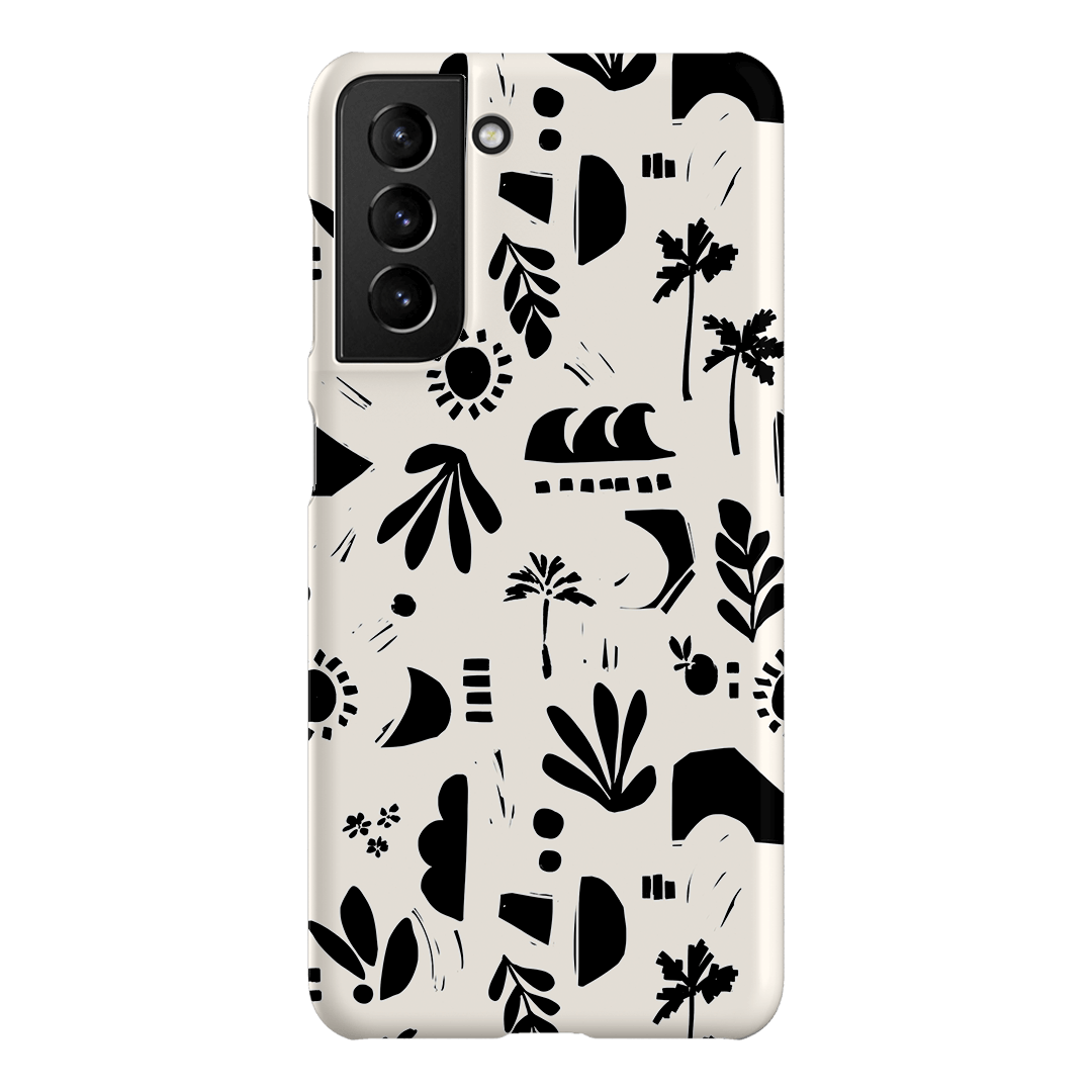 Inky Beach Printed Phone Cases Samsung Galaxy S21 / Snap by Charlie Taylor - The Dairy
