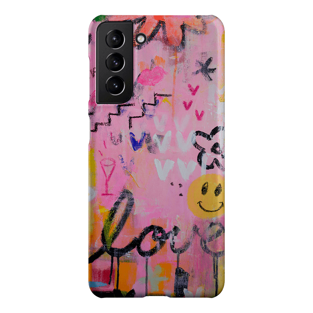 Love Smiles Printed Phone Cases Samsung Galaxy S21 / Snap by Jackie Green - The Dairy