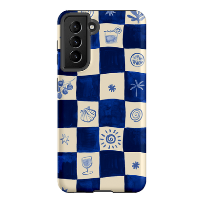 Afternoon Mezze Azure Printed Phone Cases Samsung Galaxy S21 / Armoured by Charlie Taylor - The Dairy