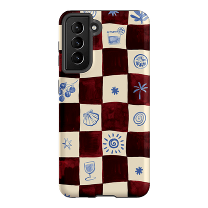 Afternoon Mezze Maroon Printed Phone Cases Samsung Galaxy S21 / Armoured by Charlie Taylor - The Dairy