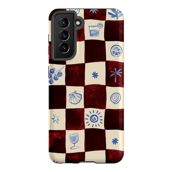 Afternoon Mezze Maroon Printed Phone Cases Samsung Galaxy S21 / Armoured by Charlie Taylor - The Dairy