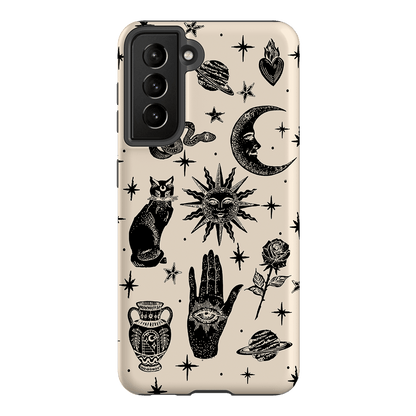 Astro Flash Beige Printed Phone Cases Samsung Galaxy S21 / Armoured by Veronica Tucker - The Dairy