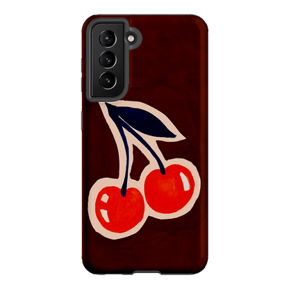 Cherries Printed Phone Cases Samsung Galaxy S21 / Armoured by Studio Bon - The Dairy