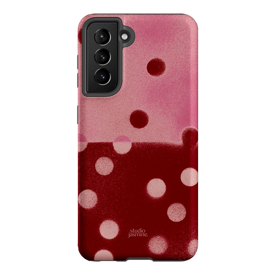 Cherry Polka Dot Printed Phone Cases Samsung Galaxy S21 / Armoured by Jasmine Dowling - The Dairy