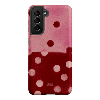 Cherry Polka Dot Printed Phone Cases Samsung Galaxy S21 / Armoured by Jasmine Dowling - The Dairy