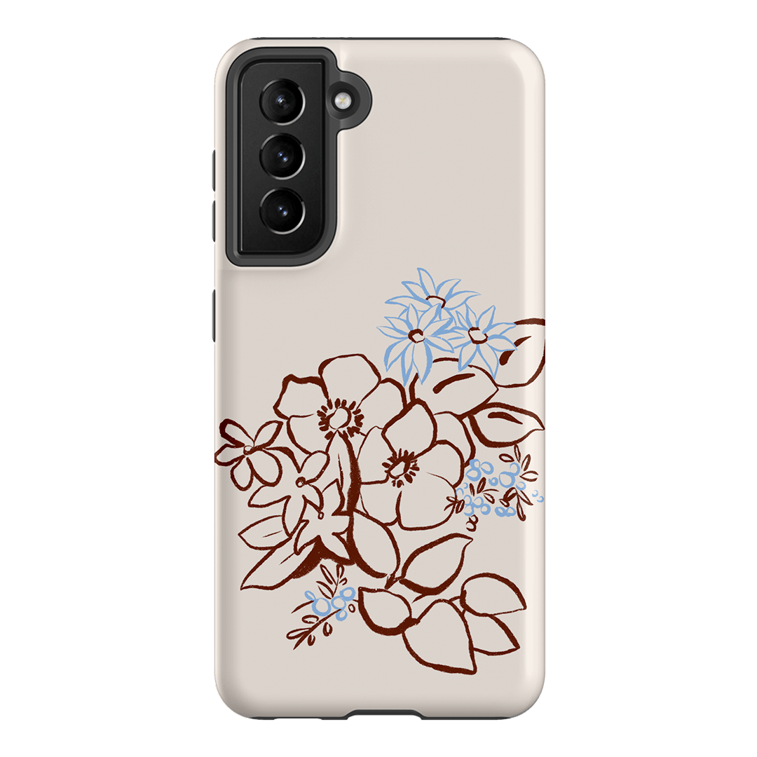 Cream Posy Printed Phone Cases Samsung Galaxy S21 / Armoured by Typoflora - The Dairy