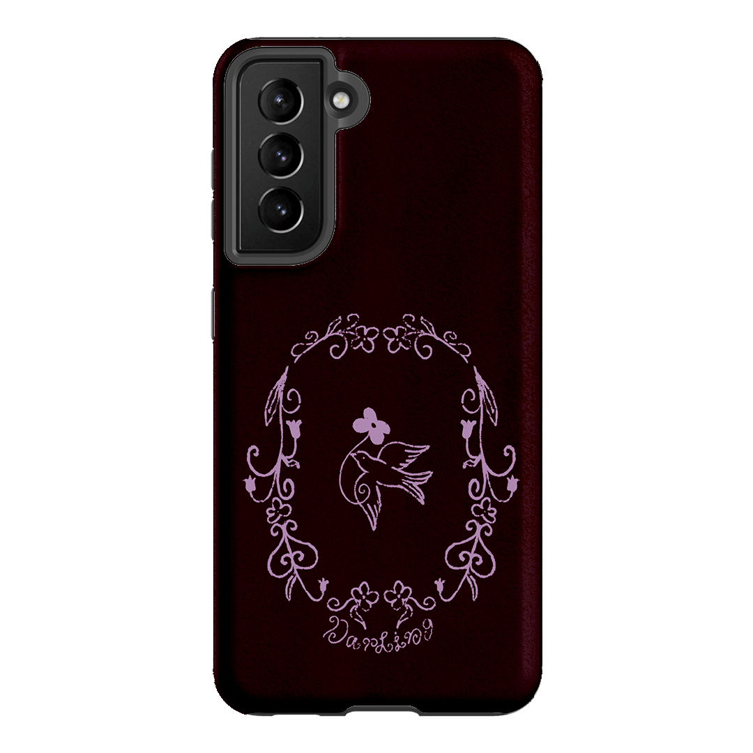 Darling Burgundy Printed Phone Cases by The Dairy - The Dairy