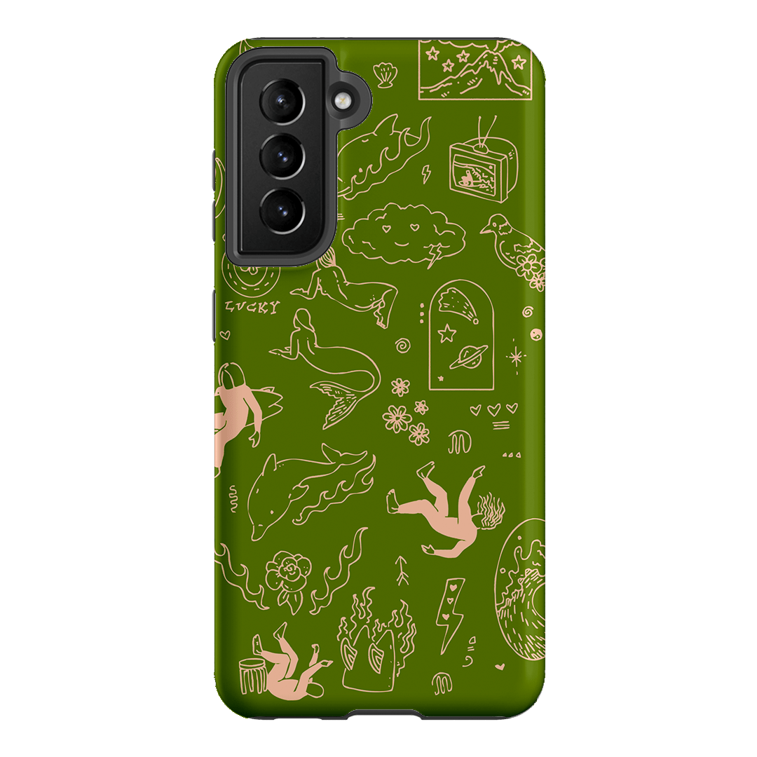 Easty Flash Green Printed Phone Cases Samsung Galaxy S21 / Armoured by Easty Beasty - The Dairy