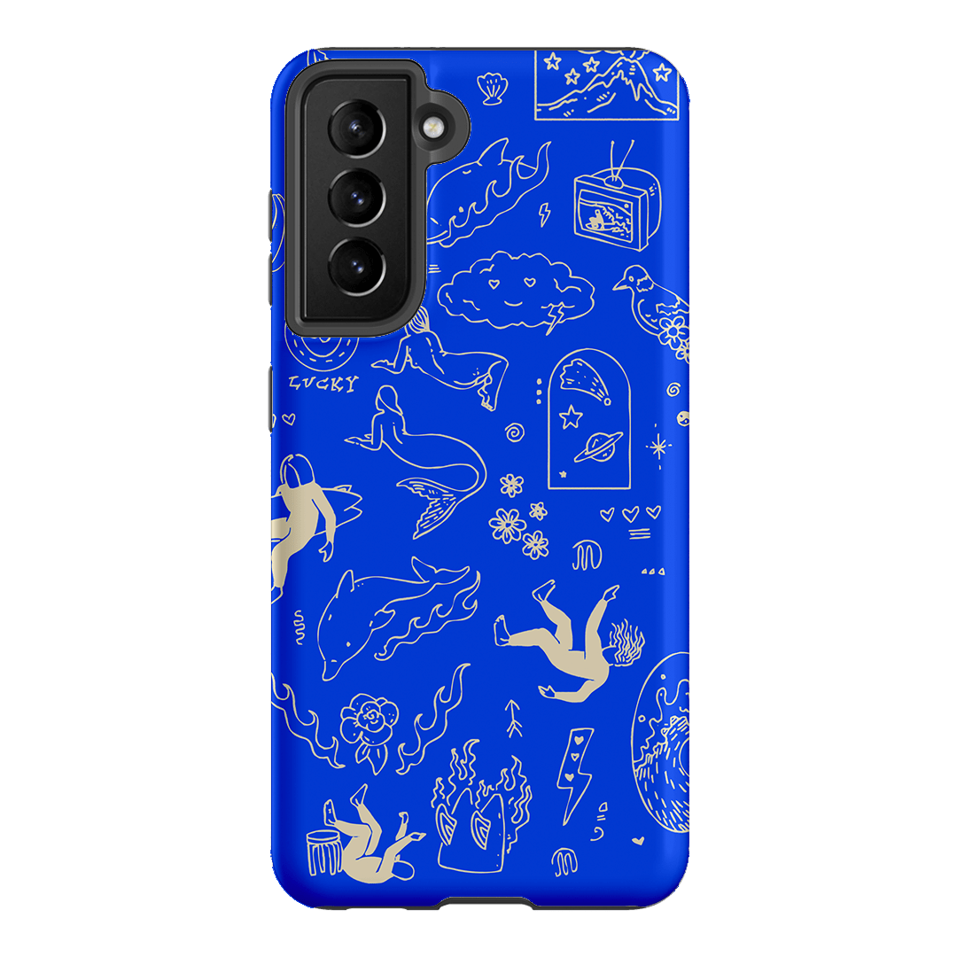 Easty Flash Blue Printed Phone Cases Samsung Galaxy S21 / Armoured by Easty Beasty - The Dairy