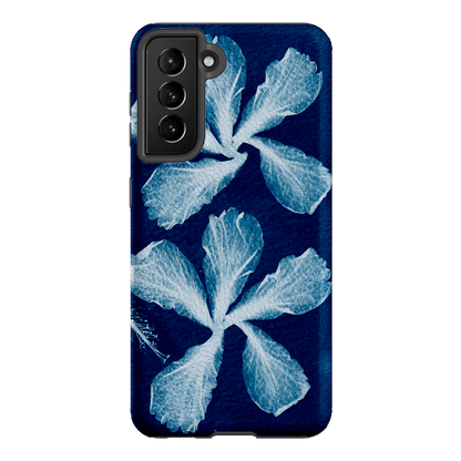 Hibiscus Cyanotype Printed Phone Cases Samsung Galaxy S21 / Armoured by Sally Hungerford - The Dairy