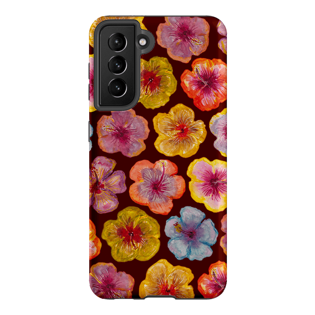 Hibiscus Holiday Rouge Printed Phone Cases Samsung Galaxy S21 / Armoured by BG. Studio - The Dairy