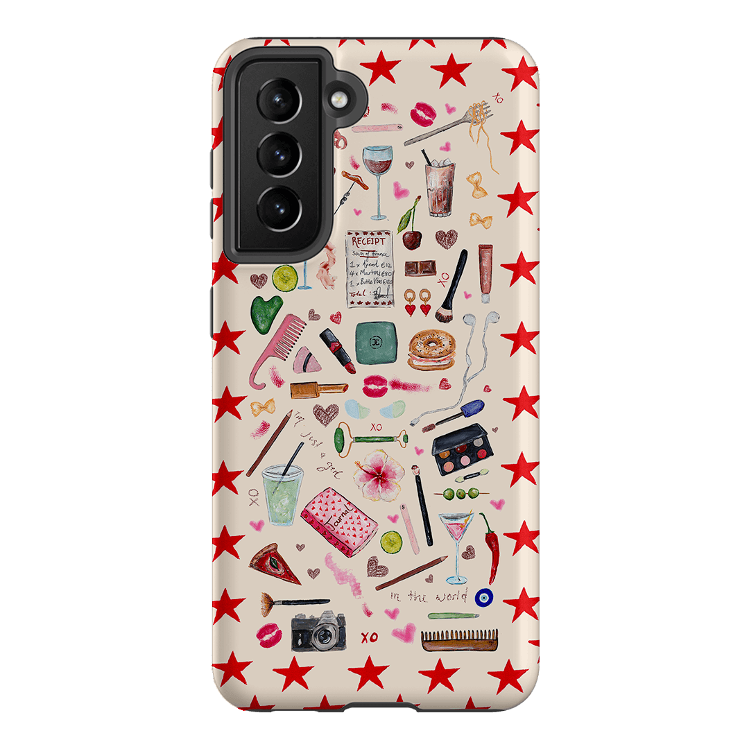 Just A Girl Printed Phone Cases Samsung Galaxy S21 / Armoured by BG. Studio - The Dairy