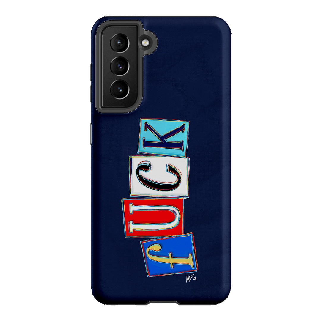 Lil Fcks Blue Printed Phone Cases Samsung Galaxy S21 / Armoured by Margarbs Art - The Dairy