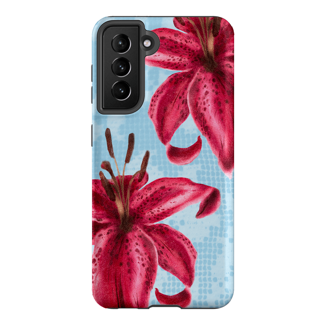 Lillies Printed Phone Cases Samsung Galaxy S21 / Armoured by Sally Hungerford - The Dairy