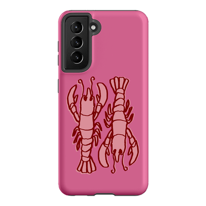 Lobster Love Pink Printed Phone Cases Samsung Galaxy S21 / Armoured by The Dairy - The Dairy