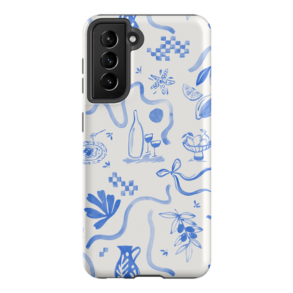 Mediterranean Wave Printed Phone Cases Samsung Galaxy S21 / Armoured by Charlie Taylor - The Dairy