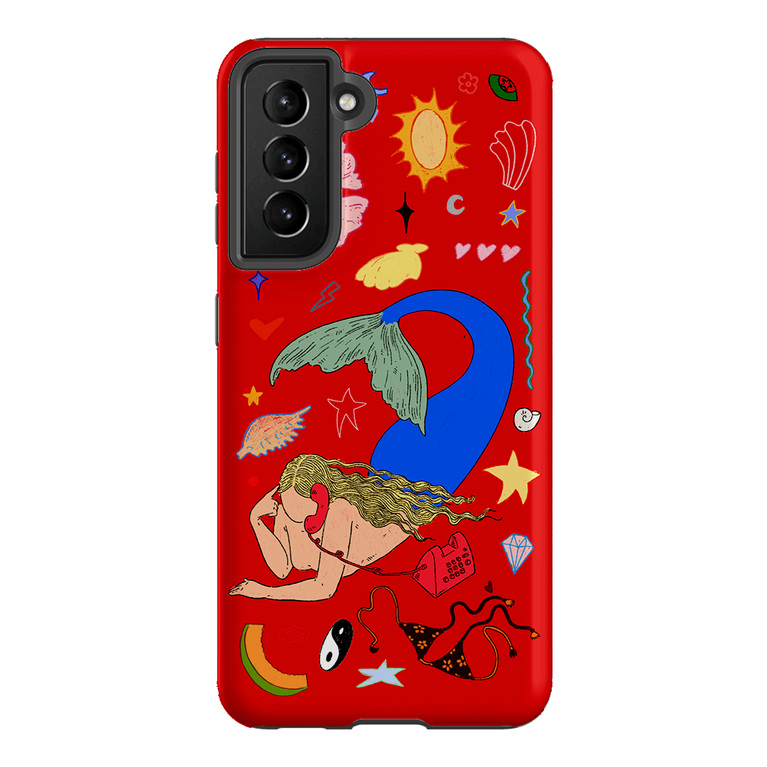 Mermaid Salad Scarlet Printed Phone Cases Samsung Galaxy S21 / Armoured by Easty Beasty - The Dairy