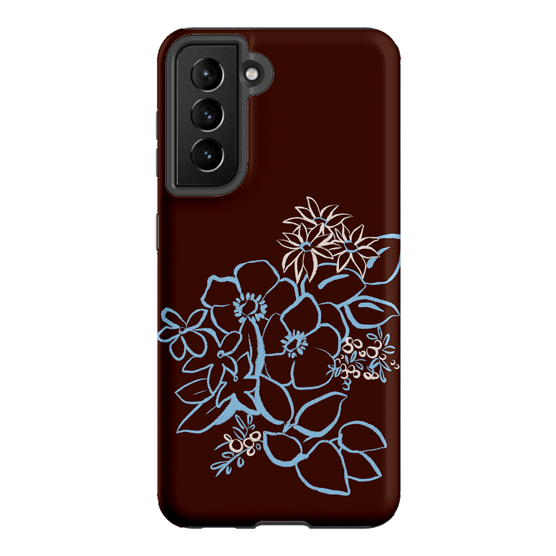 Mocha Posy Printed Phone Cases Samsung Galaxy S21 / Armoured by Typoflora - The Dairy