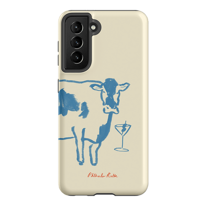 Mootini Blue Printed Phone Cases Samsung Galaxy S21 / Armoured by Phthalo Ruth - The Dairy
