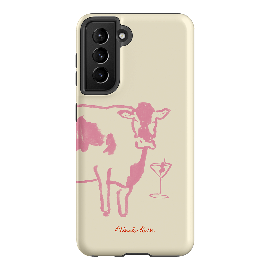Mootini Pink Printed Phone Cases Samsung Galaxy S21 / Armoured by Phthalo Ruth - The Dairy