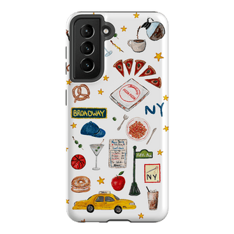 NYC White Printed Phone Cases Samsung Galaxy S21 / Armoured by BG. Studio - The Dairy
