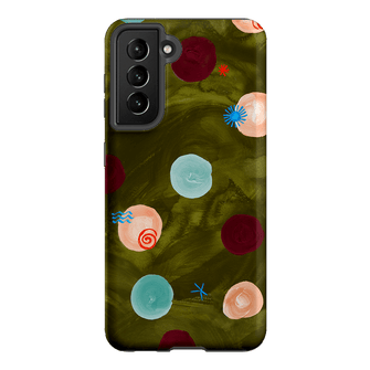 Olive Spot Printed Phone Cases Samsung Galaxy S21 / Armoured by Charlie Taylor - The Dairy