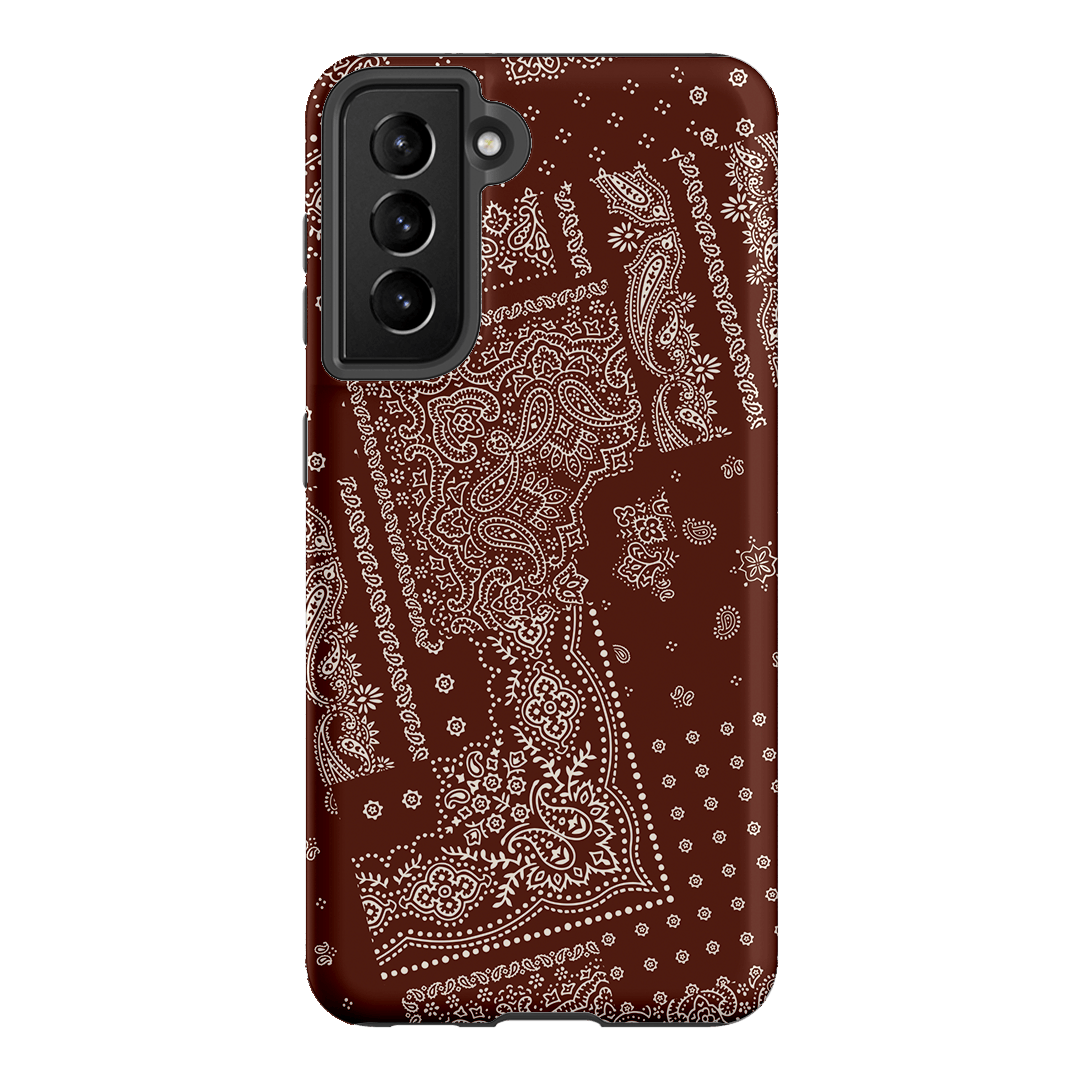 Paisley Cinnamon Printed Phone Cases Samsung Galaxy S21 / Armoured by The Dairy - The Dairy