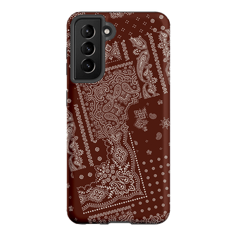 Paisley Cinnamon Printed Phone Cases Samsung Galaxy S21 / Armoured by The Dairy - The Dairy