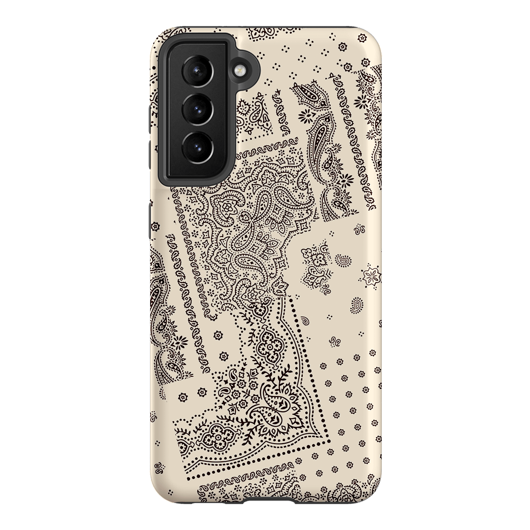 Paisley Ecru Printed Phone Cases Samsung Galaxy S21 / Armoured by The Dairy - The Dairy