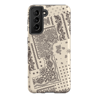 Paisley Ecru Printed Phone Cases Samsung Galaxy S21 / Armoured by The Dairy - The Dairy